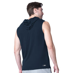 Seattle Seahawks MSX by Michael Strahan Action Sleeveless Pullover Hoodie - College Navy discount