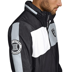 Las Vegas Raiders Tommy Hilfiger Gael Lightweight Half-Zip Hoodie Jacket - Black cheap