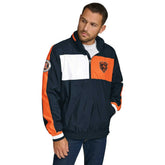 Chicago Bears Tommy Hilfiger Gael Lightweight Half-Zip Pullover Hoodie Jacket - Navy for sale