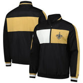New Orleans Saints Tommy Hilfiger Gael Lightweight Half-Zip Hoodie Jacket - Black online