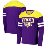 Minnesota Vikings G-III Sports by Carl Banks Adaptive Hail Mary Long Sleeve T-Shirt - Purple/Gold cheap