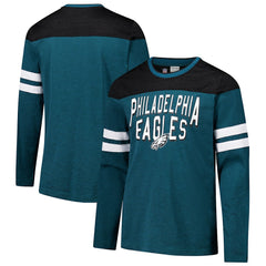 Philadelphia Eagles G-III Sports by Carl Banks Adaptive Hail Mary Long Sleeve T-Shirt - Midnight Green/Black online
