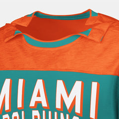 Miami Dolphins G-III Sports by Carl Banks Adaptive Hail Mary Long Sleeve T-Shirt - Aqua/Orange on sale