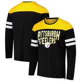 Pittsburgh Steelers G-III Sports by Carl Banks Adaptive Hail Mary Long Sleeve T-Shirt - Black/Gold for sale