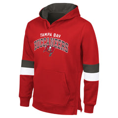 Tampa Bay Buccaneers G-III Sports by Carl BanksMen's Adaptive Faceoff Pullover Hoodie - Red/Pewter sale