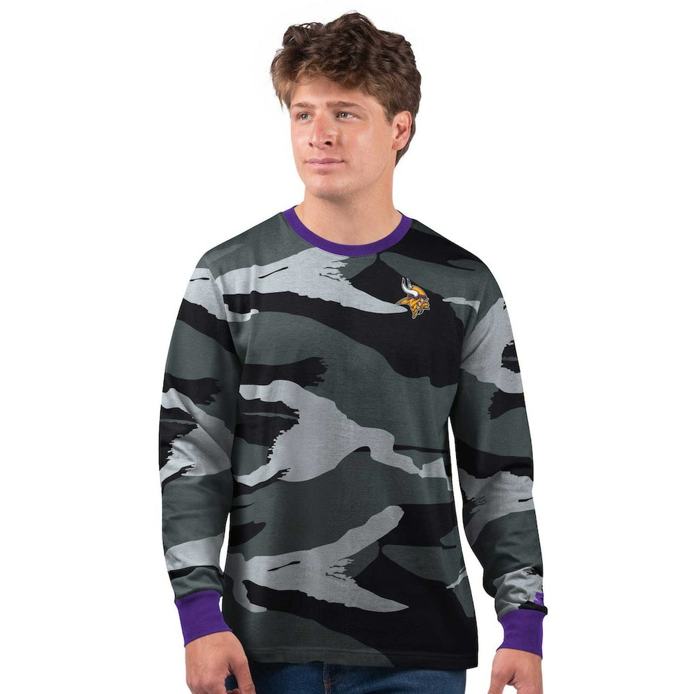 Minnesota Vikings Starter Thursday Night Gridiron Long Sleeve T-Shirt- Gray for sale
