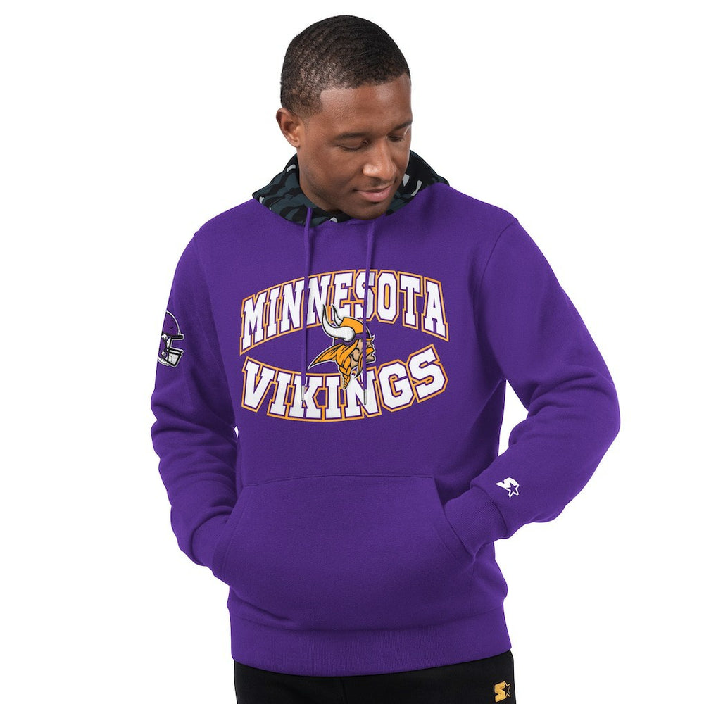 Minnesota Vikings Starter Thursday Night Gridiron Pullover Hoodie - Purple discount