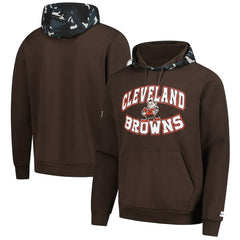 Cleveland Browns Starter Thursday Night Gridiron Vintage Logo Pullover Hoodie - Brown outlet