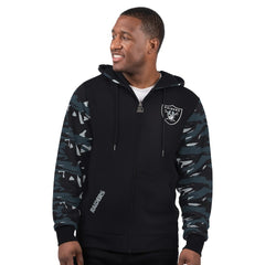 Las Vegas Raiders Starter Thursday Night Gridiron Full-Zip Hoodie - Black on sale