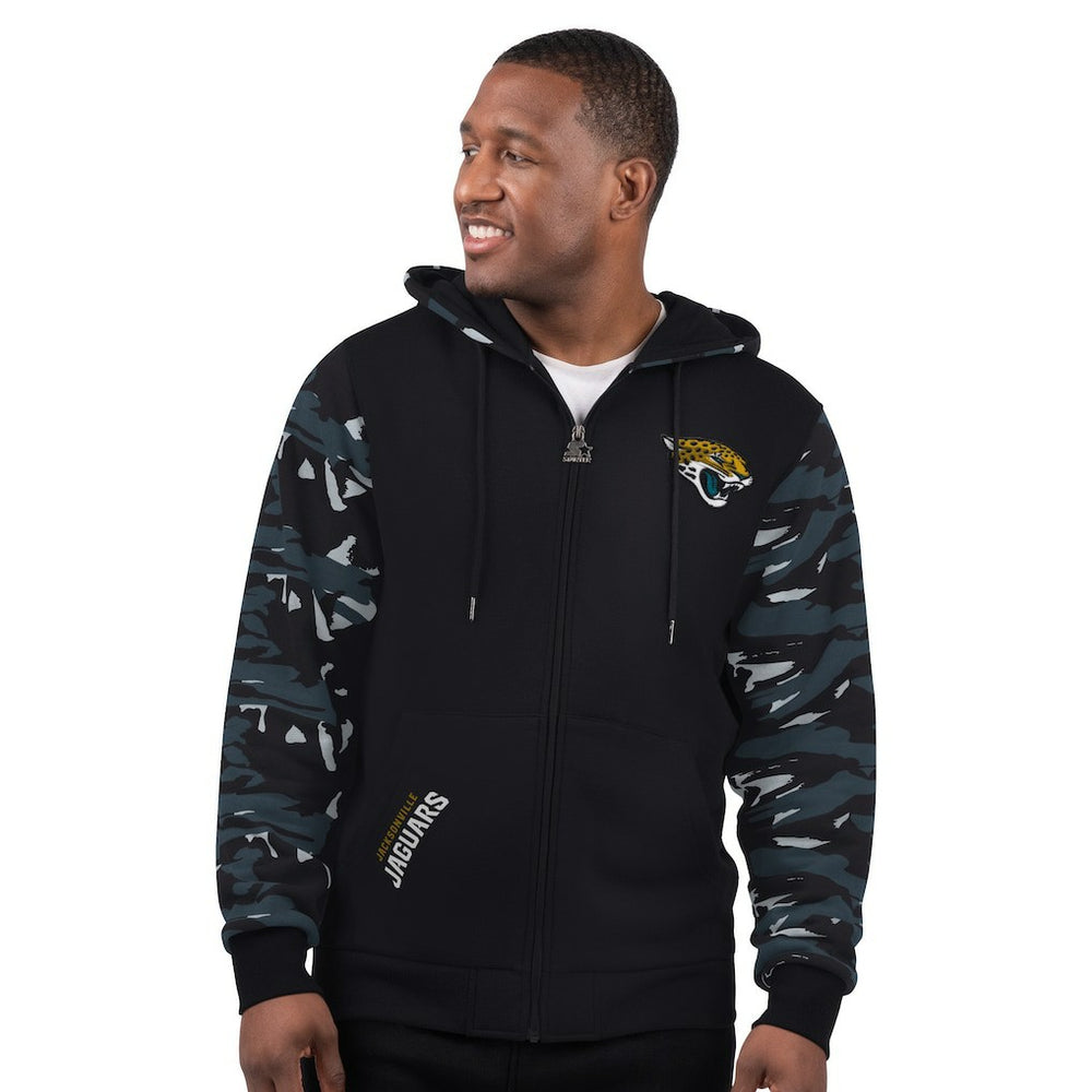 Jacksonville Jaguars Starter Thursday Night Gridiron Full-Zip Hoodie - Black discount