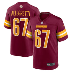 Nick Allegretti Washington Commanders Game Jersey - Burgundy cheap