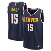 Nikola Jokic Denver Nuggets Fast Break Replica Player Jersey - Icon Edition - Navy discount