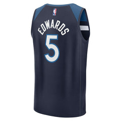 Anthony Edwards Minnesota Timberwolves Fast Break Replica Player Jersey - Icon Edition - Navy outlet