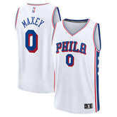 Tyrese Maxey Philadelphia 76ers Fast Break Replica Player Jersey - Association Edition - White sale