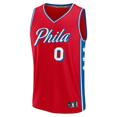Tyrese Maxey Philadelphia 76ers Fast Break Replica Player Jersey - Statement Edition - Red for sale