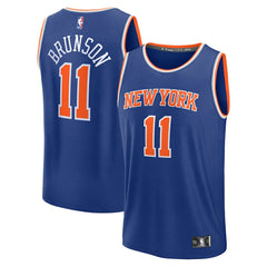 Jalen Brunson New York Knicks Fast Break Replica Player Jersey - Icon Edition - Blue discount