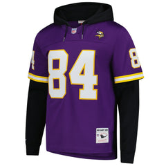 Randy Moss Minnesota Vikings Player Name & Number Hoodie Legacy Jersey - Purple cheap