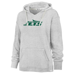 New York Jets '47 Women's Premier Kennedy V-Neck Pullover Hoodie - Gray for sale