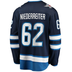 Nino Niederreiter Winnipeg Jets Fanatics Home Premier Breakaway Player Jersey - Navy Jerseys