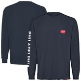 Philadelphia 76ers Sportiqe Unisex Wales Heavyweight Pocket Long Sleeve T-Shirt - Navy discount