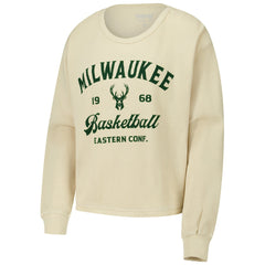 Milwaukee Bucks Sportiqe Unisex High Country Collection Cullen Waffle Knit Long Sleeve T-Shirt - Cream cheap