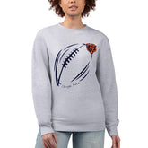 Chicago Bears G-III 4Her by Carl Banks Women's Football Logo Graphic Fleece Tri-Blend Pullover Sweatshirt - Heather Gray discount