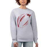 Tampa Bay Buccaneers G-III 4Her by Carl Banks Women's Football Logo Graphic Fleece Tri-Blend Pullover Sweatshirt - Heather Gray online