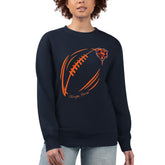 Chicago Bears G-III 4Her by Carl Banks Women's Football Logo Graphic Fleece Tri-Blend Pullover Sweatshirt - Navy discount