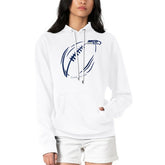 Seattle Seahawks G-III 4Her by Carl Banks Women's Football Logo Fleece Tri-Blend Pullover Hoodie - White cheap