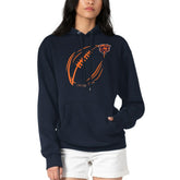 Chicago Bears G-III 4Her by Carl Banks Women's Football Logo Fleece Tri-Blend Pullover Hoodie - Navy sale
