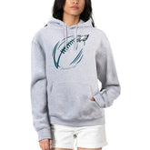Philadelphia Eagles G-III 4Her by Carl Banks Women's Football Logo Fleece Tri-Blend Pullover Hoodie - Heather Gray sale