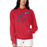 Buffalo Bills G-III 4Her by Carl Banks Women's Football Logo Fleece Tri-Blend Pullover Hoodie - Red outlet