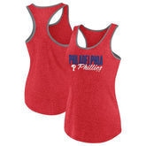 Philadelphia Phillies Profile Women's Plus Size Racerback Tank Top Red