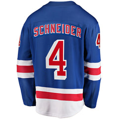 Braden Schneider New York Rangers Fanatics Home Premier Breakaway Player Jersey - Blue Jerseys