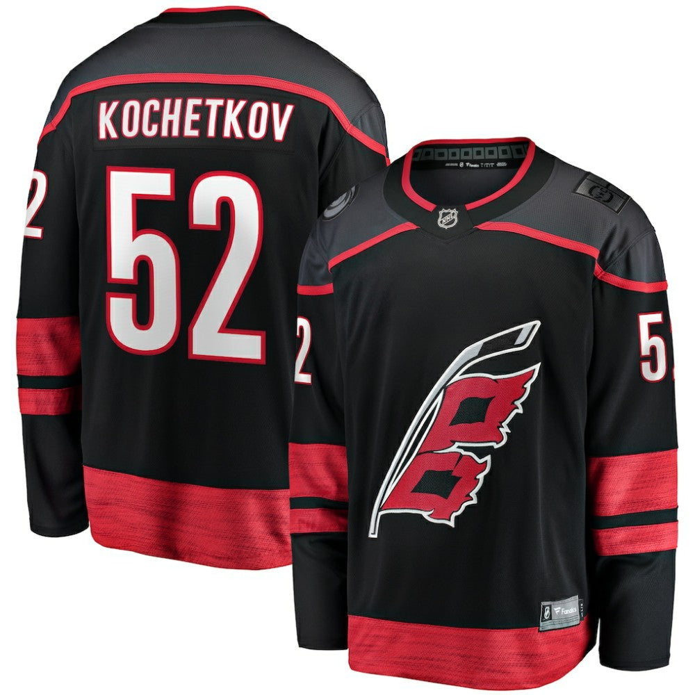 Pyotr Kochetkov Carolina Hurricanes Fanatics Home Premier Breakaway Player Jersey - Black Jerseys
