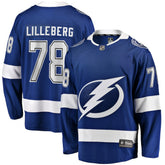 Emil Lilleberg Tampa Bay Lightning Fanatics Home Premier Breakaway Player Jersey - Blue Jerseys