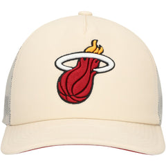 Miami Heat Trucker Adjustable Hat - Cream online