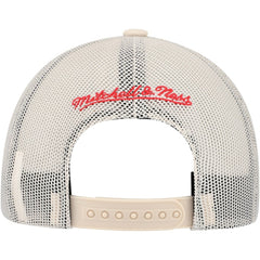 Chicago Blackhawks Mitchell & Ness Foam Front Trucker Adjustable Hat - Cream Hats