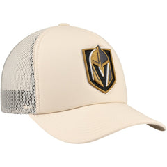 Vegas Golden Knights Mitchell & Ness Foam Front Trucker Adjustable Hat - Cream Hats