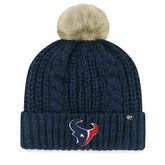Houston Texans '47 Women's Meeko Cuffed Knit Hat with Pom - Navy cheap