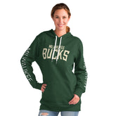 Milwaukee Bucks G-III 4Her by Carl Banks Women's Base Coach Pullover Hoodie - Green online