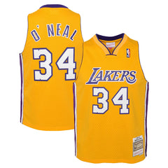 Shaquille O'Neal Los Angeles Lakers Youth 1999/00 Hardwood Classics Swingman Jersey - Gold for sale