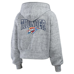 Oklahoma City Thunder WEAR by Erin Andrews Women's Speckled Radiator Full-Zip Hoodie - Heather Gray on sale