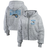 Orlando Magic WEAR by Erin Andrews Women's Speckled Radiator Full-Zip Hoodie - Heather Gray on sale