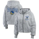 Golden State Warriors WEAR by Erin Andrews Women's Speckled Radiator Full-Zip Hoodie sale - Heather Gray shop