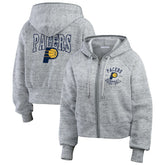 Indiana Pacers WEAR by Erin Andrews Women's Speckled Radiator Full-Zip Hoodie - Heather Gray outlet