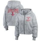 Houston Rockets WEAR by Erin Andrews Women's Speckled Radiator Full-Zip Hoodie sale - Heather Gray sale