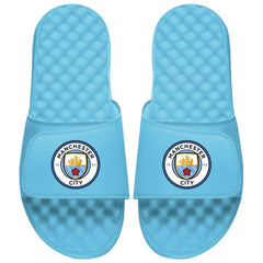Manchester City ISlide Unisex Primary Logo Slide Sandals Discount - Sky Blue