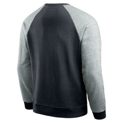 Carolina Panthers Darius Rucker Collection Colorblock Pullover Sweatshirt - Black/Heather Gray discount