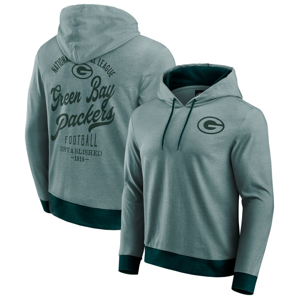 Green Bay Packers Darius Rucker Collection Tonal Knit Pullover Hoodie - Green for sale
